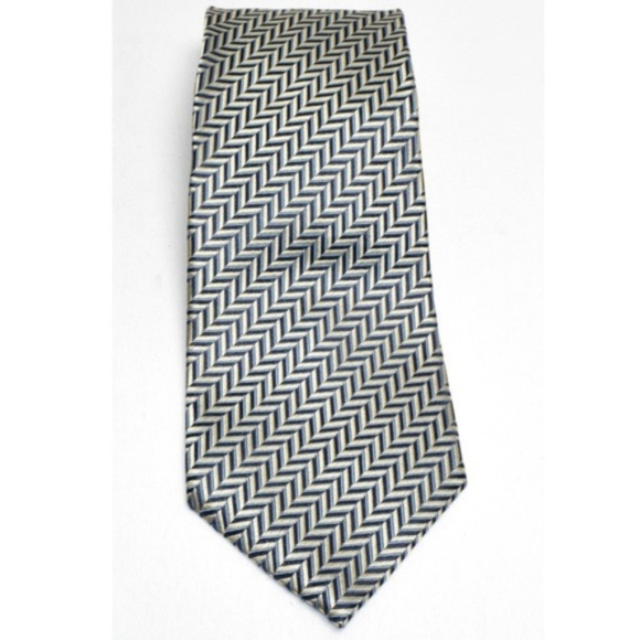 Barbara Other - Barbara Blank Men's Tie Blue/Silver All Sink USA